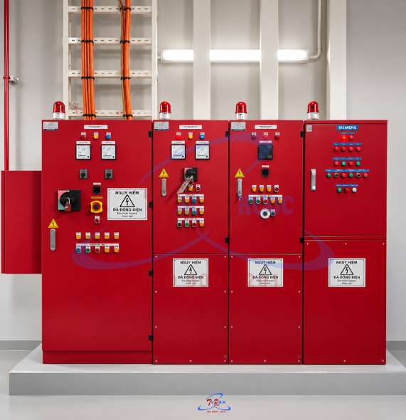 Tủ điện điều khiển 03 bơm PCCC – theo TCVN-02